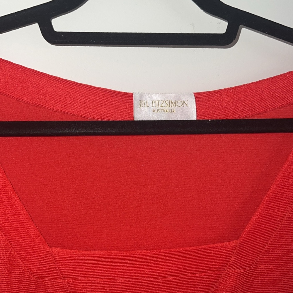 Jill Fitzsimon Red mini dress.